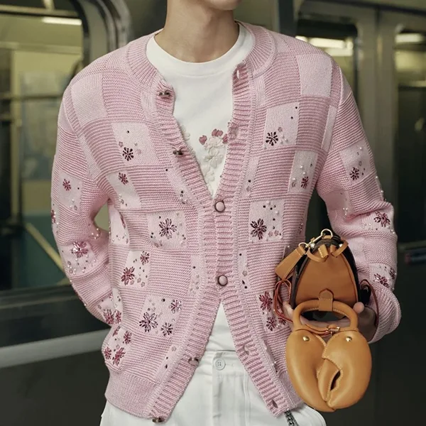 お洒落に★ルイヴィトン LV x NIGOコラボ ダミエ カーディガン 1AIMA