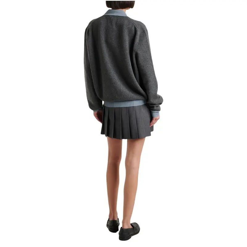 人気急上昇ミュウミュウ カシミア×ウール ポロセーター n級品 miu655325