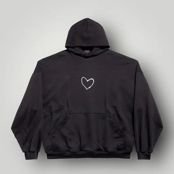 注目度抜群！バレンシアガ Lovey Hoodie Oversized コットン パーカー 739024TQVV99034