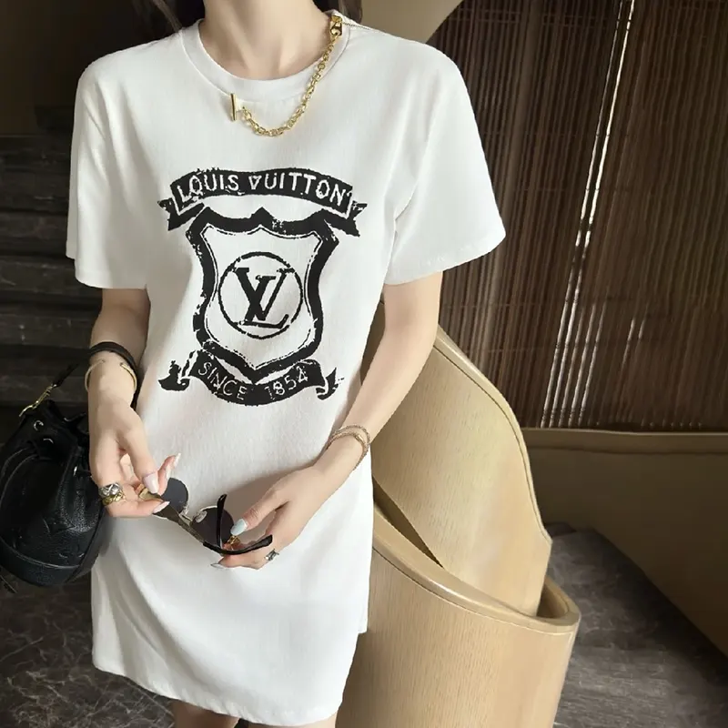 ルイヴィトン クレスト Tシャツドレス スーパーコピー 2色 1AIANQ