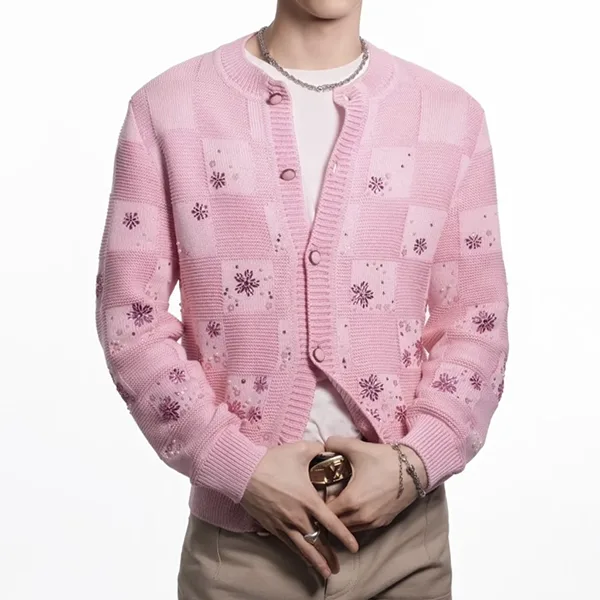 お洒落に★ルイヴィトン LV x NIGOコラボ ダミエ カーディガン 1AIMA