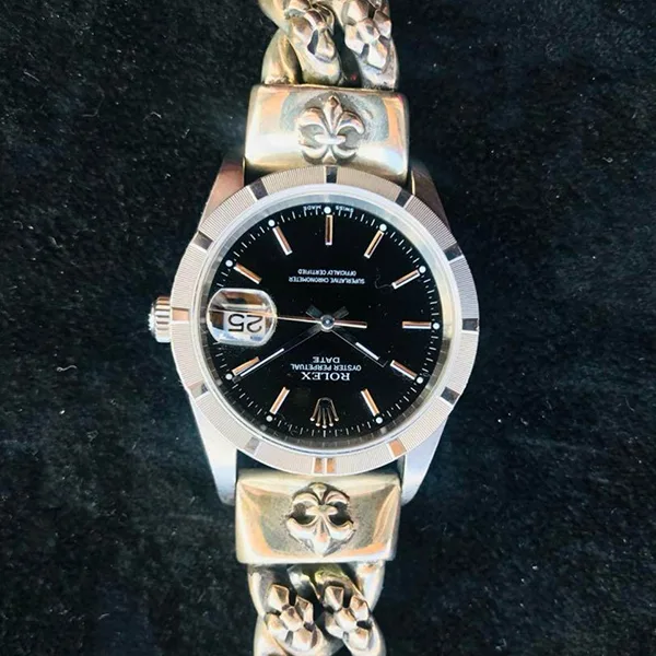 早い者勝ちクロムハーツ bill wall leather ウォッチブレス 925 ロレックス アンティーク 2591036