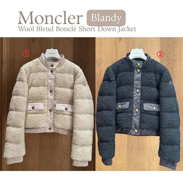 モンクレール★Blandy ショートダウンジャケット 偽物 K20931A00193598XQ