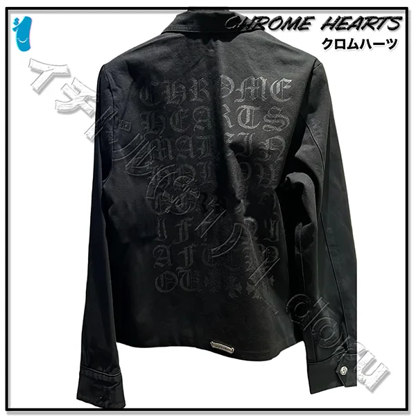 大人気★即完売必至＋クロムハーツ＋ レター デニム ジャケット JACKET DAGGER ZIP 25918