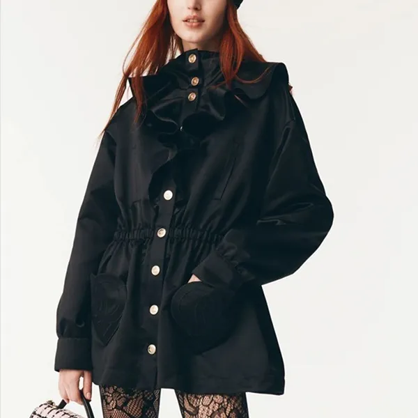 25/26AW しなやかな光沢♡【シャネル】シルクサテンパーカー 偽物 P80435-V72785-94305