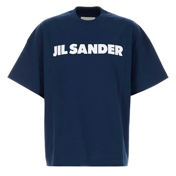 ジル・サンダー Navy ブルー コットン Tシャツ J54GC0011J45317